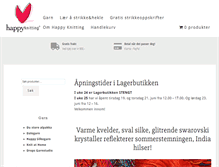 Tablet Screenshot of happyknitting.no